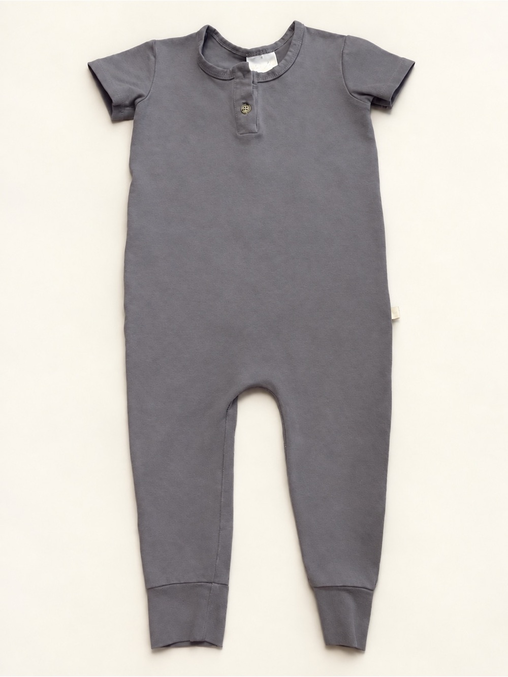 Jax & Lennon Grey Romper -  bamboo & Organic Cotton- 12-18 Month